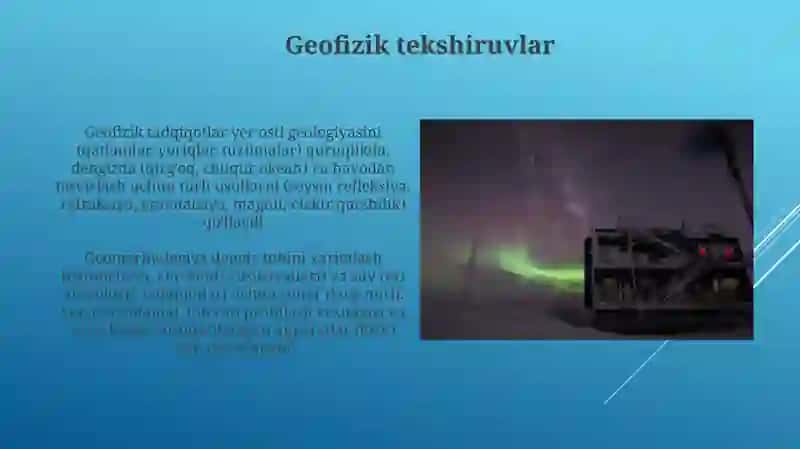 Geologiya va geomarmalogiya fanlaridan qoʻllaniladigan tadqiqot uslublari 3