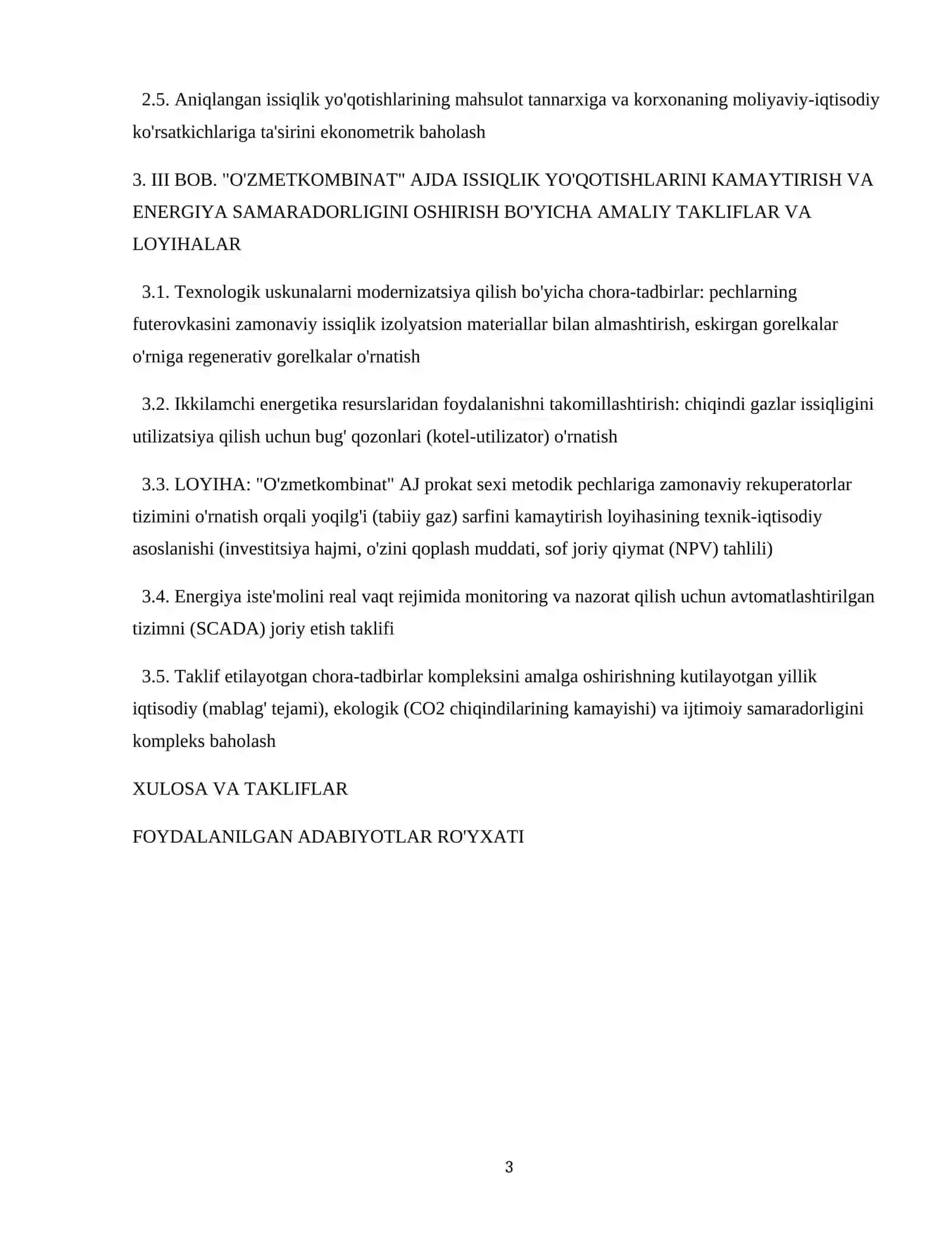 Metallurgiya sanoatida energiya auditi issiqlik yoʻqotishlarini aniqlash va kamaytirish choralari 3
