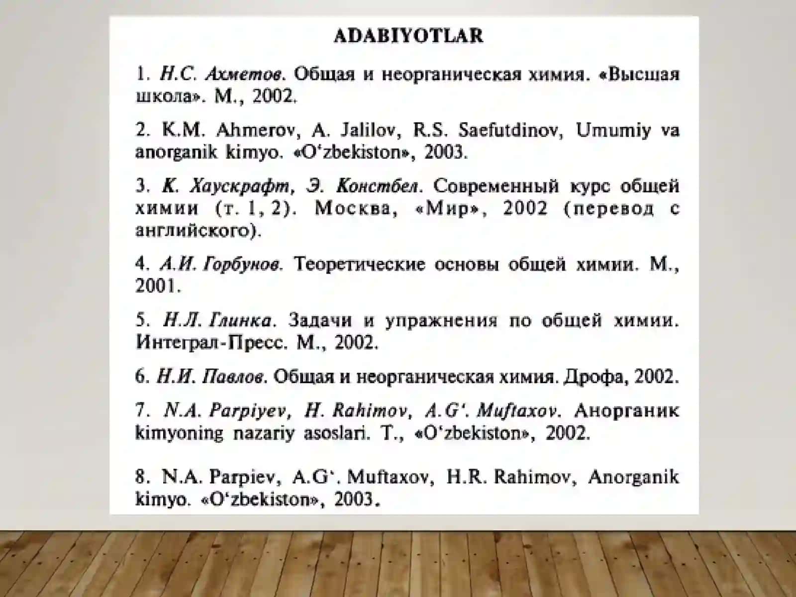 Davriy sistemaning V A guruh elementlari( N2misolida) 3