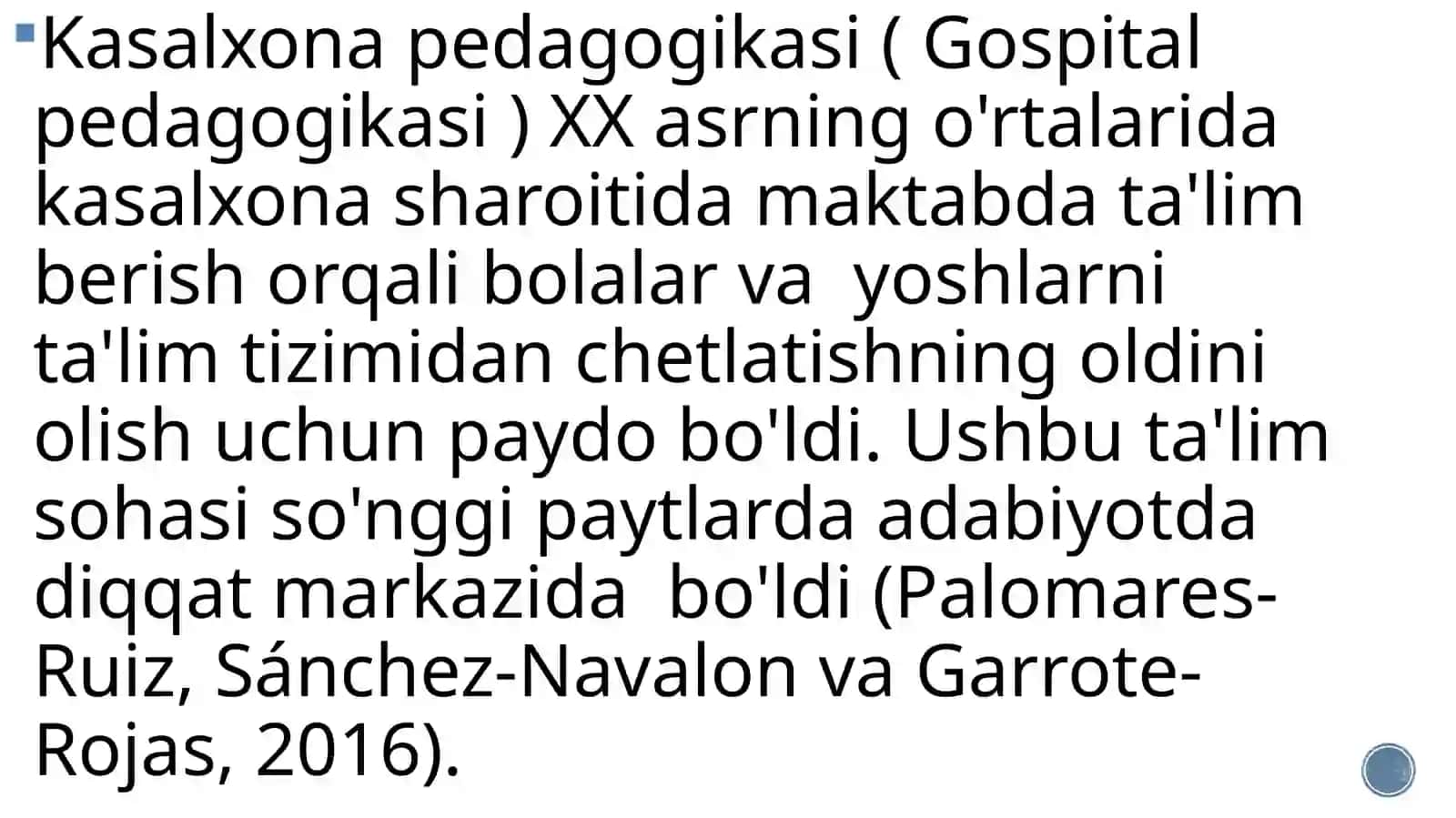 Gospital pedagogika fanining tarixi 3
