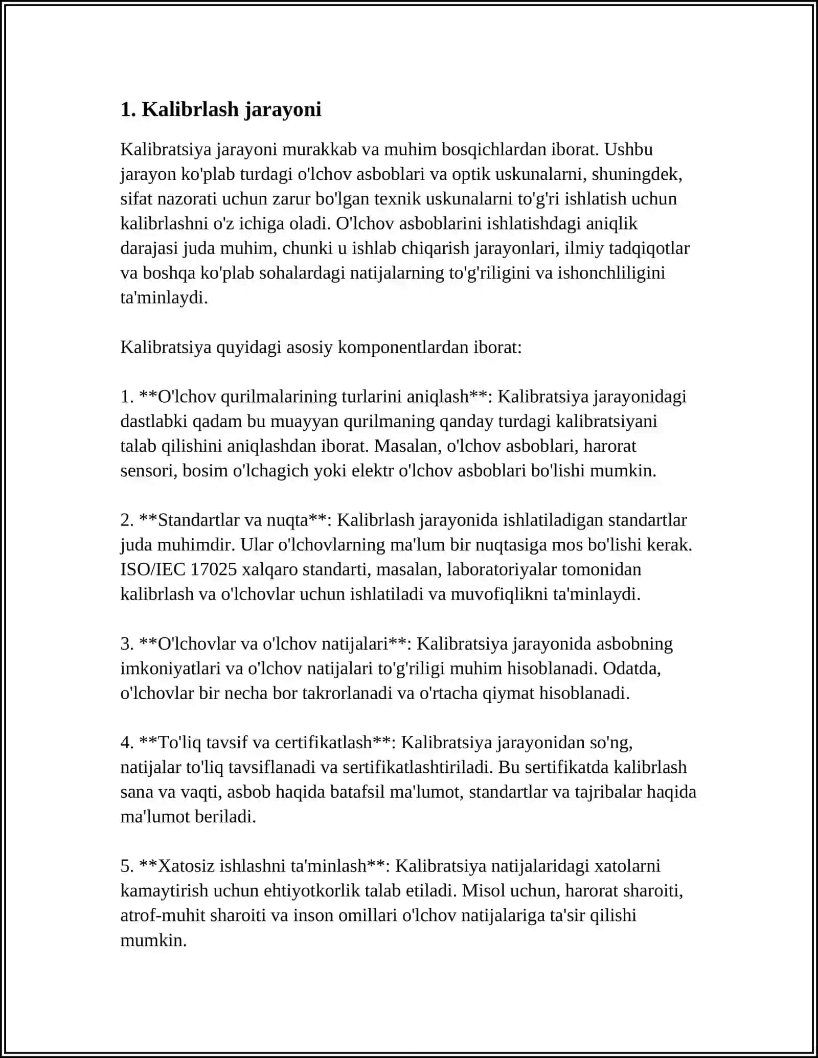 KALIBRLASH TOʻGʻRISIDAGI SERTIFIKAT 3