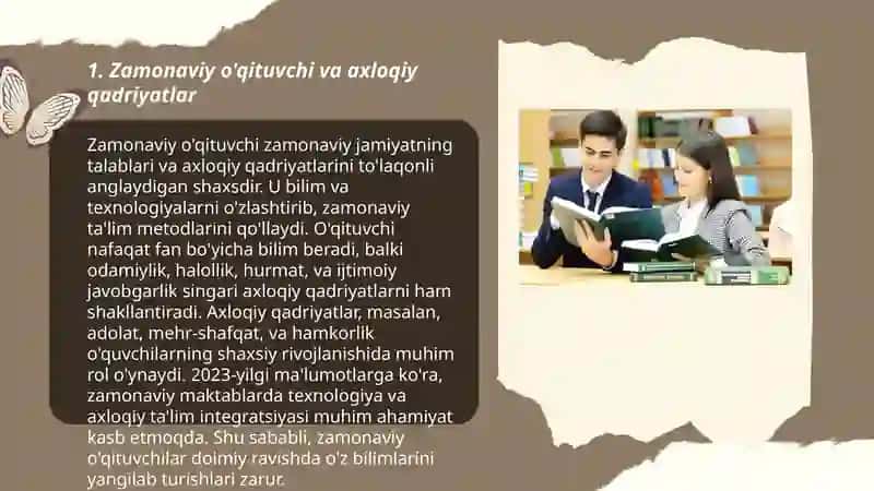 Zamonaviy o'qtuvchi va uning ma'naviy qiyofasi 3