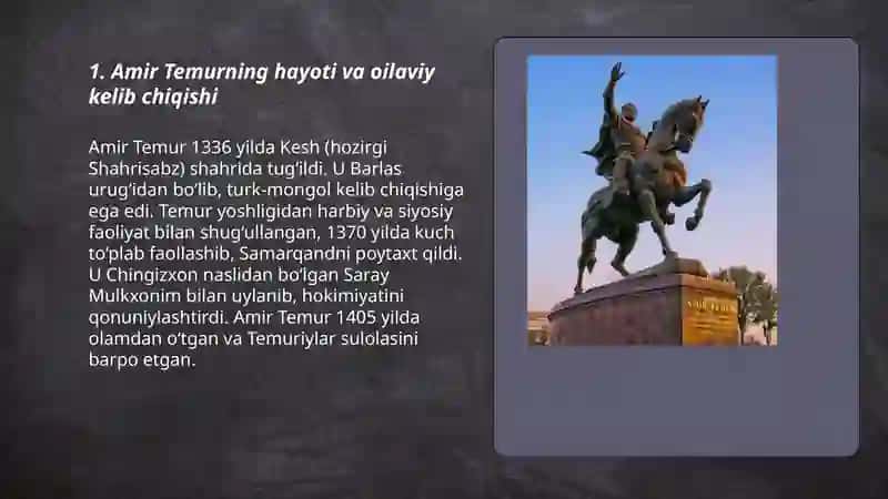 Amir Temur – buyuk davlat arbobi va sarkarda 3