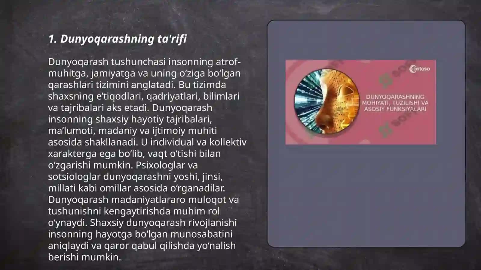 Dunyoqarashning mohiyati tuzilishi va asosiy funksiyalari 3