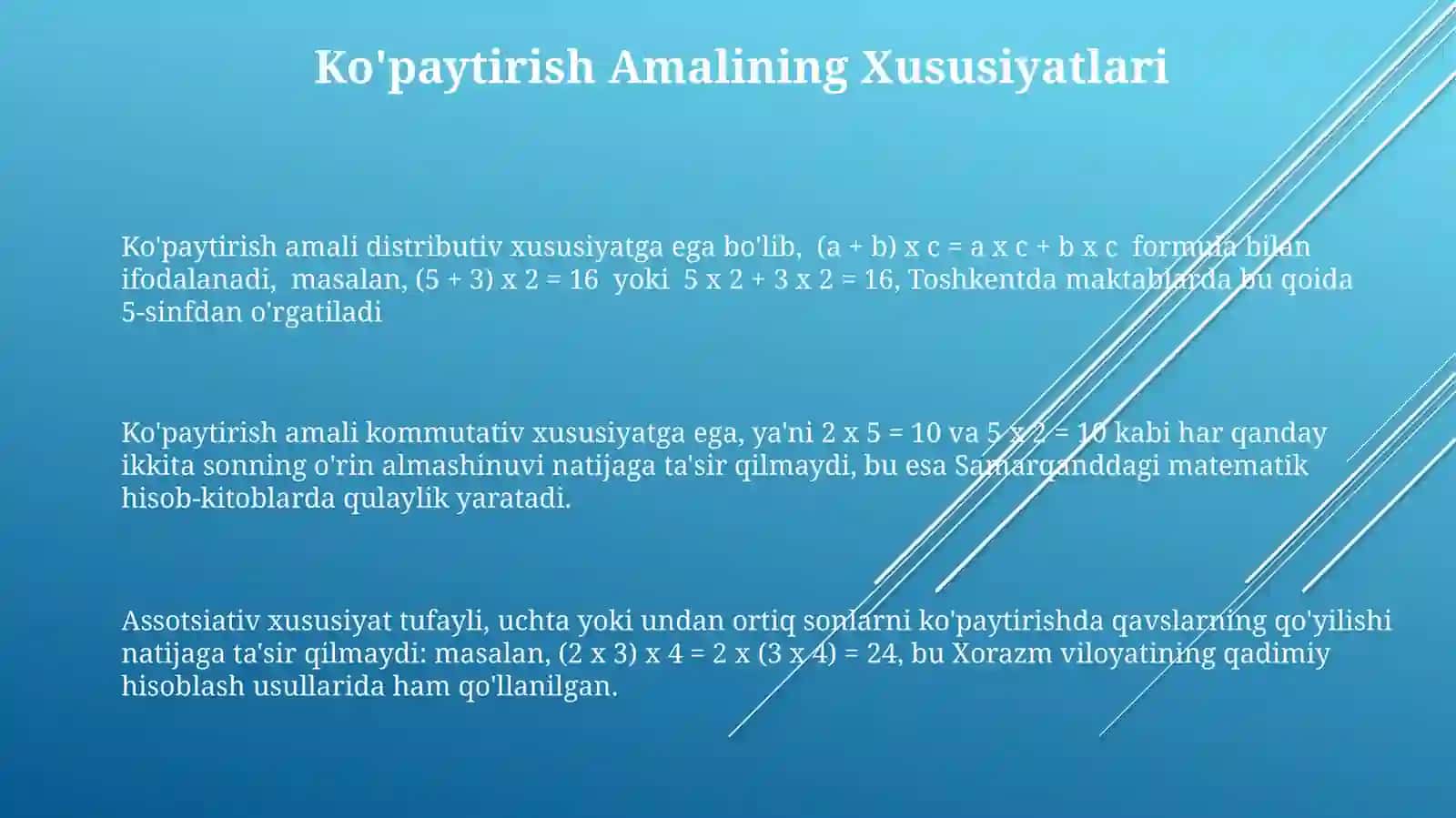 Minglik konsentrida arifmetik amallar 3