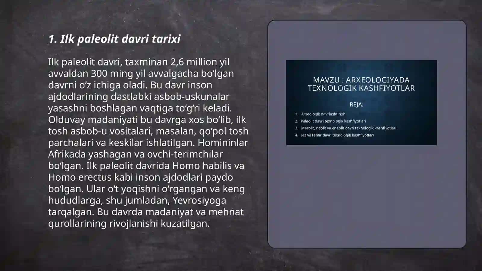 Ilk Paleolit Davri Arxeologik Yodgorliklari 3