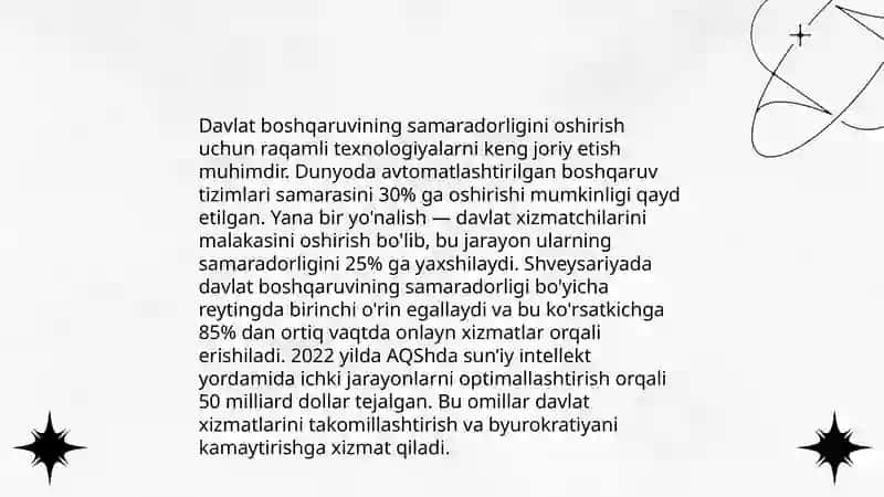 Mustaqillik yillarida davlat boshqaruvi tizimida amalga oshirilayotgan islohotlar 3
