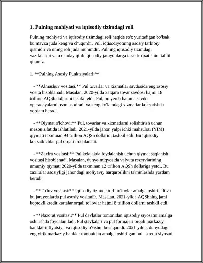 PULNING MOHIYATI VA ASOSIY VAZIFALARI 3