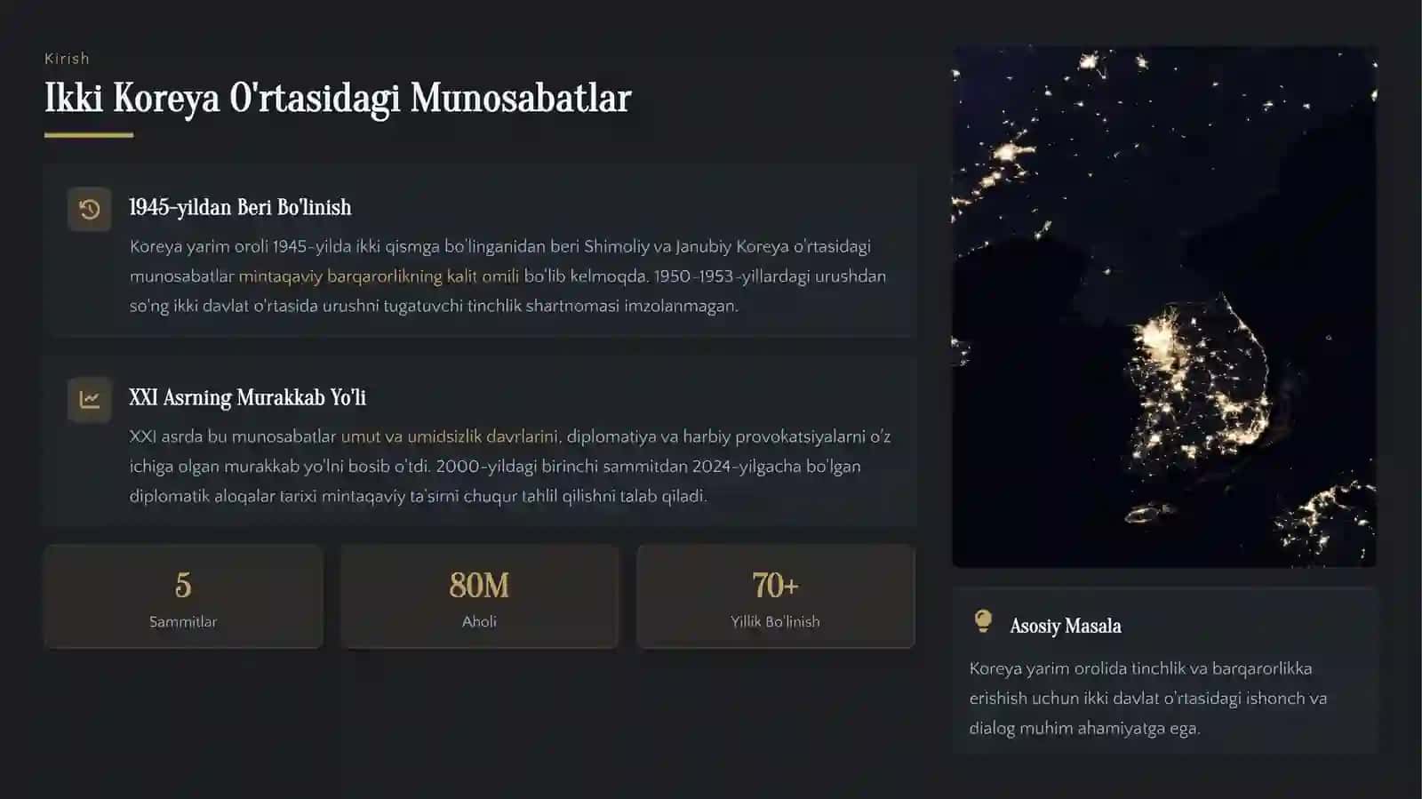 XXI asrda Shimoliy va Janubiy Koreya diplamatik munosabatlari 3