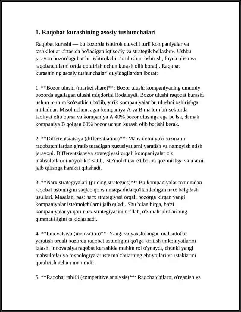 RAQOBAT KURASHINING SHAKLLARI VA USULLARI 3