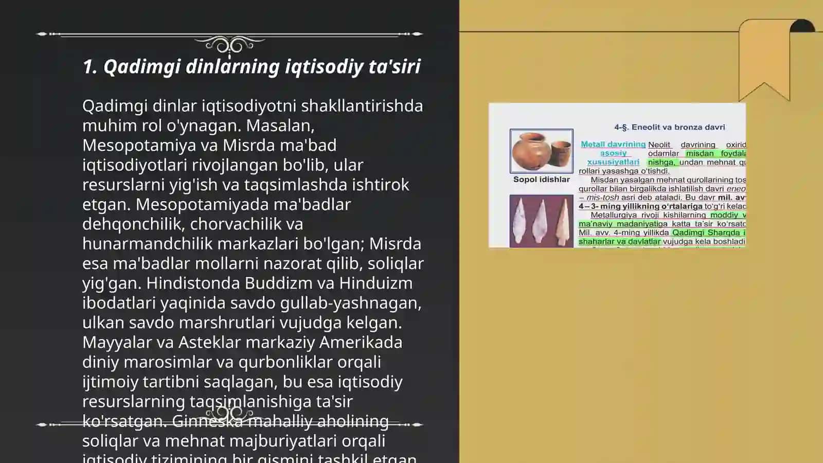 Qadimgi dinlarning iqtisodiy jihatlari 3