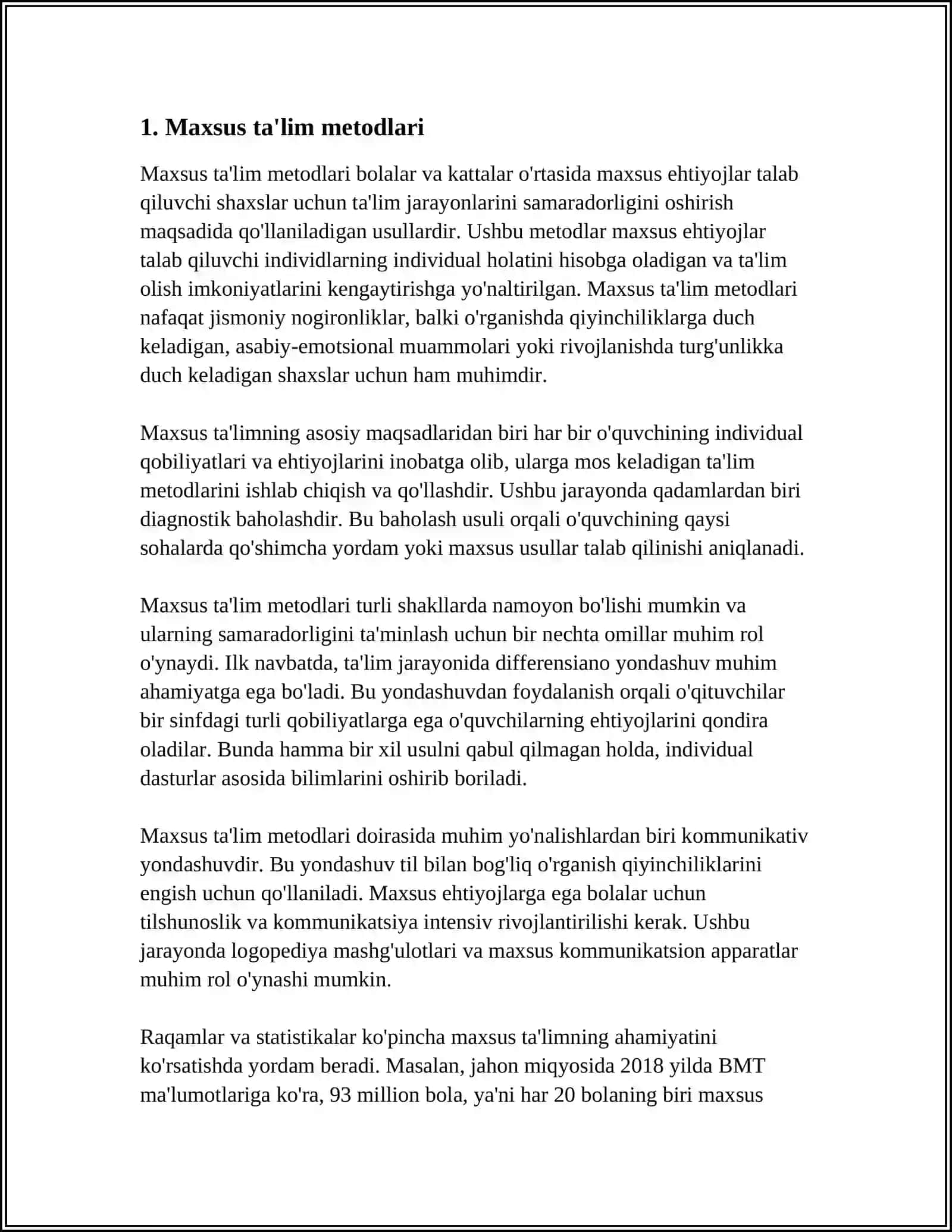 Maxsus ta'lim metodlari 3