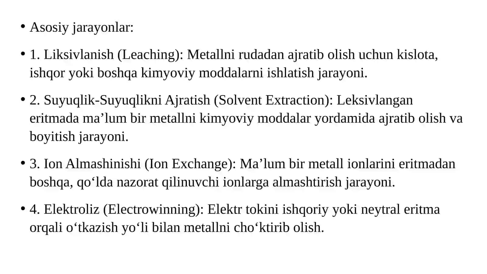 Gidrometallurgiyada xavfsizlik talablari va qoidalari 3