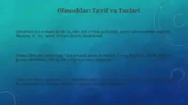 Olmoshlar: Ta'rif va Turlari 3