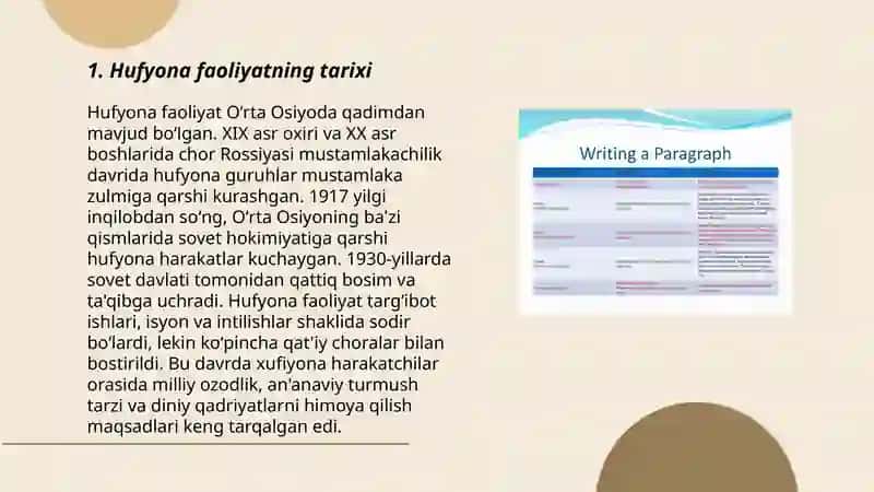 Hufyona faoliyatning tarixi 3