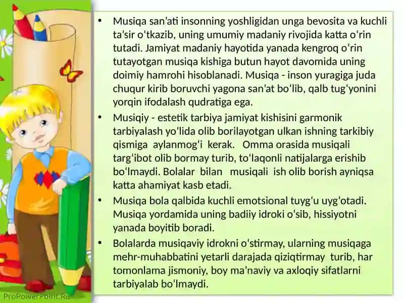 Maktabgachata’lim tashkilotlari damusiqiy tarbiyaning maqsad va vazifalari 3