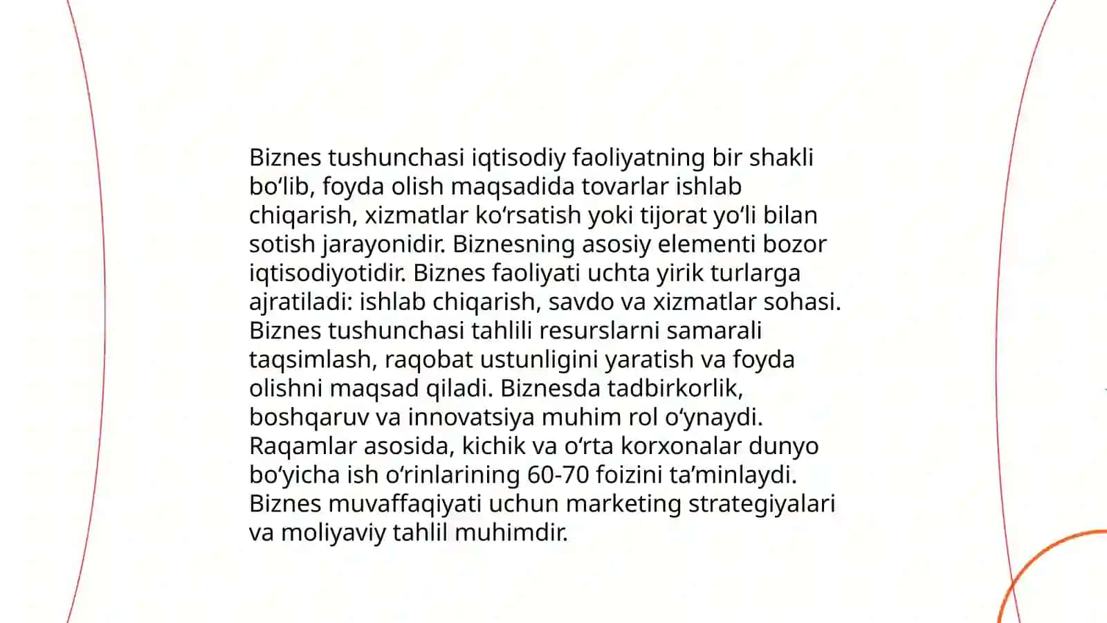 Biznes Tushunchasi va Boshqaruvning Osnovlari 3