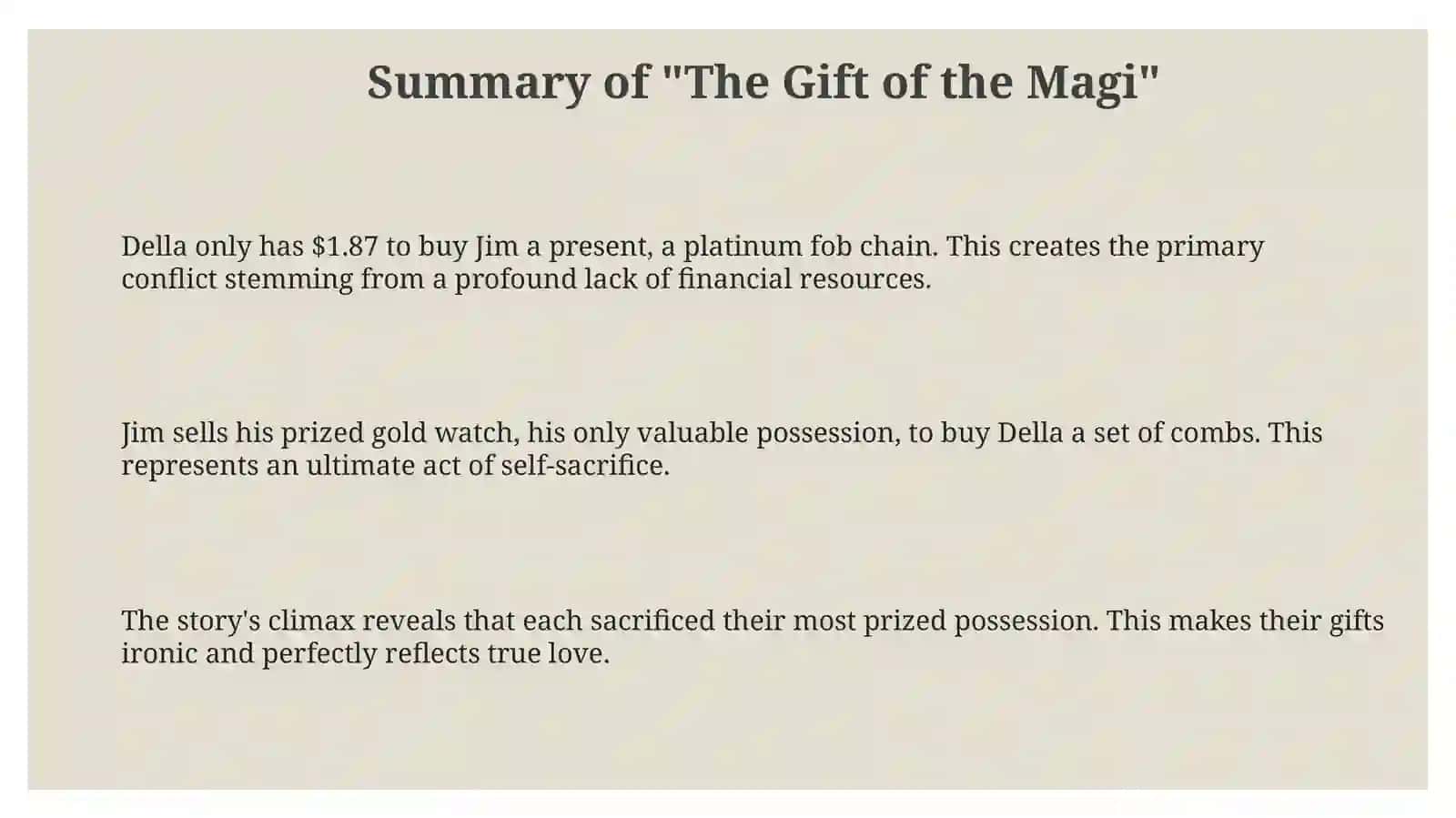 Gift of the Magi By O. Henry 3