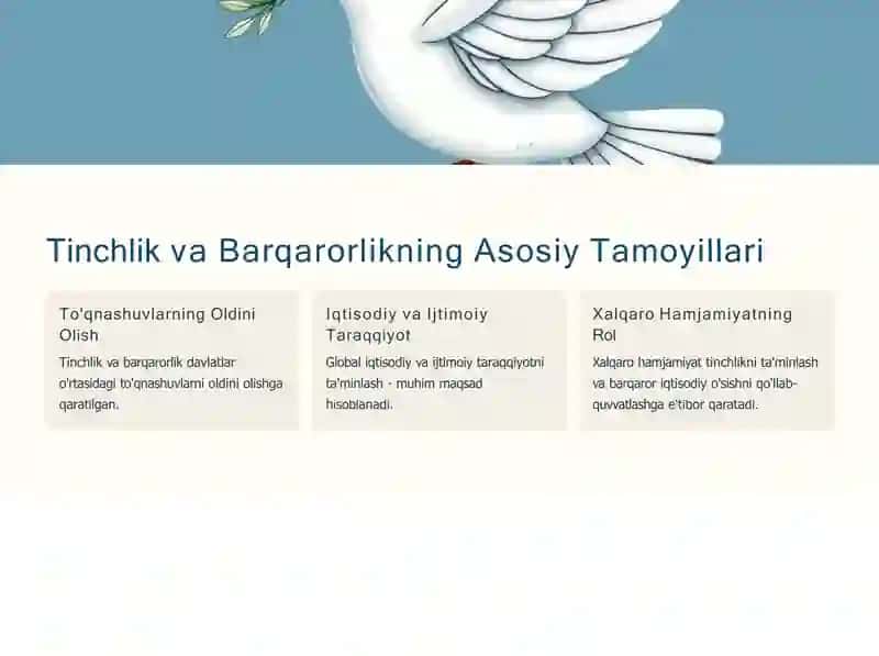O'zbekistonning Markaziy Osiyodagi Tinchlik va Barqarorlikka Qo'shgan Hissasi 3