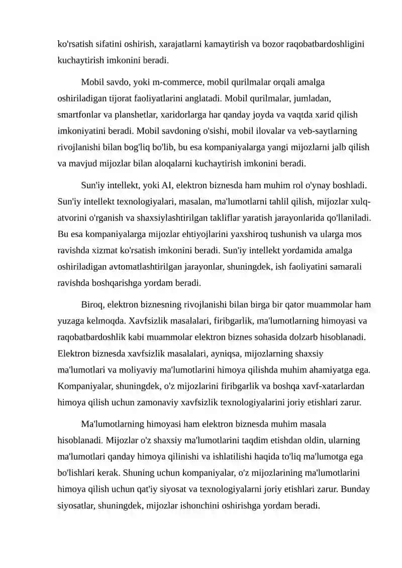 Elektron biznes va ximoya tizimi muammolari 3