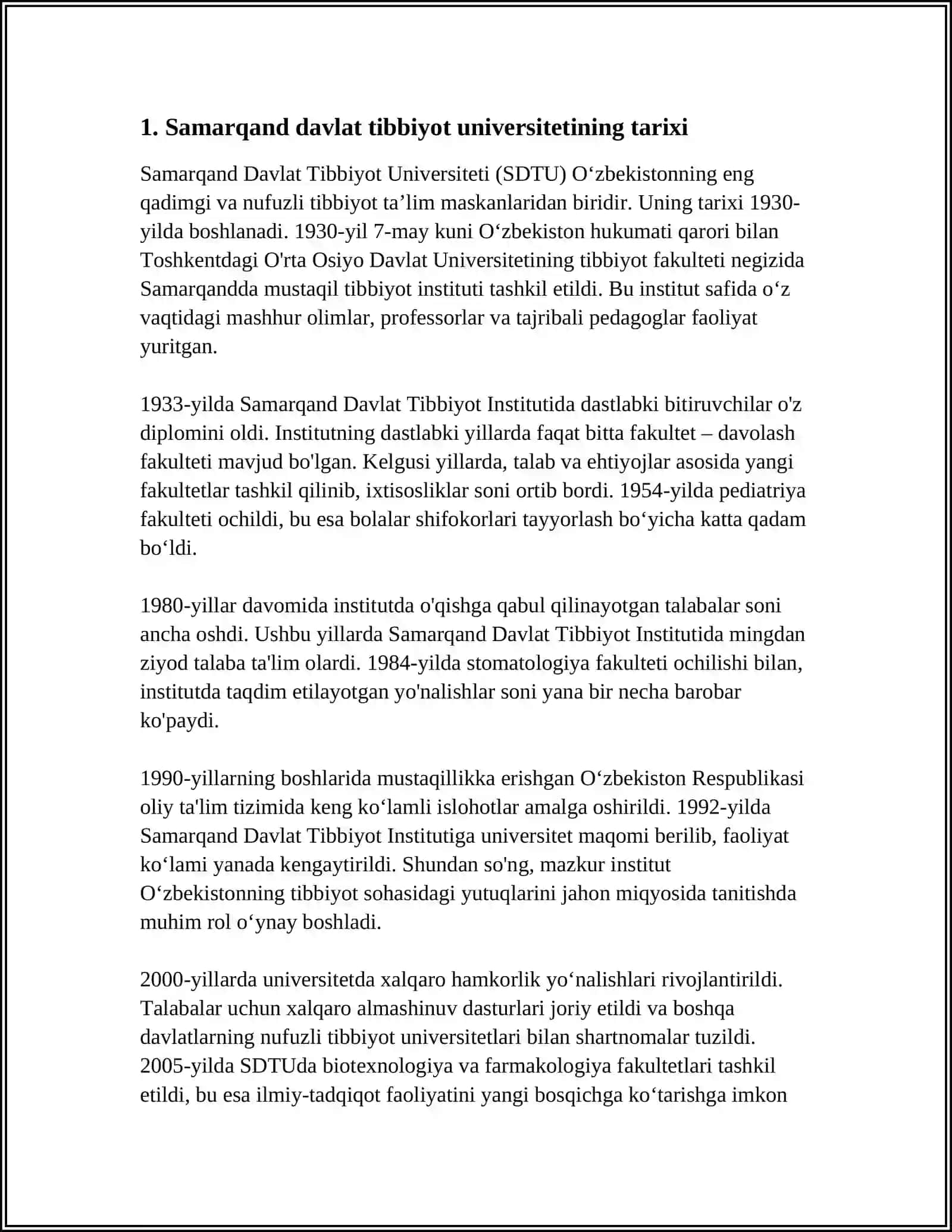 Samarqand Davlat Tibbiyot Universiteti 3