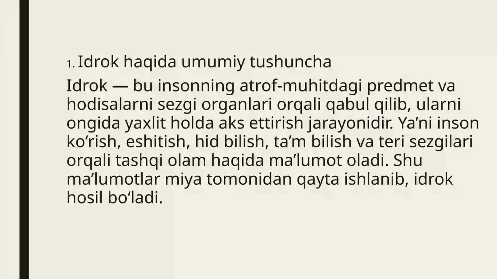 idrok tushunchasi va uning xususiyatlari 3