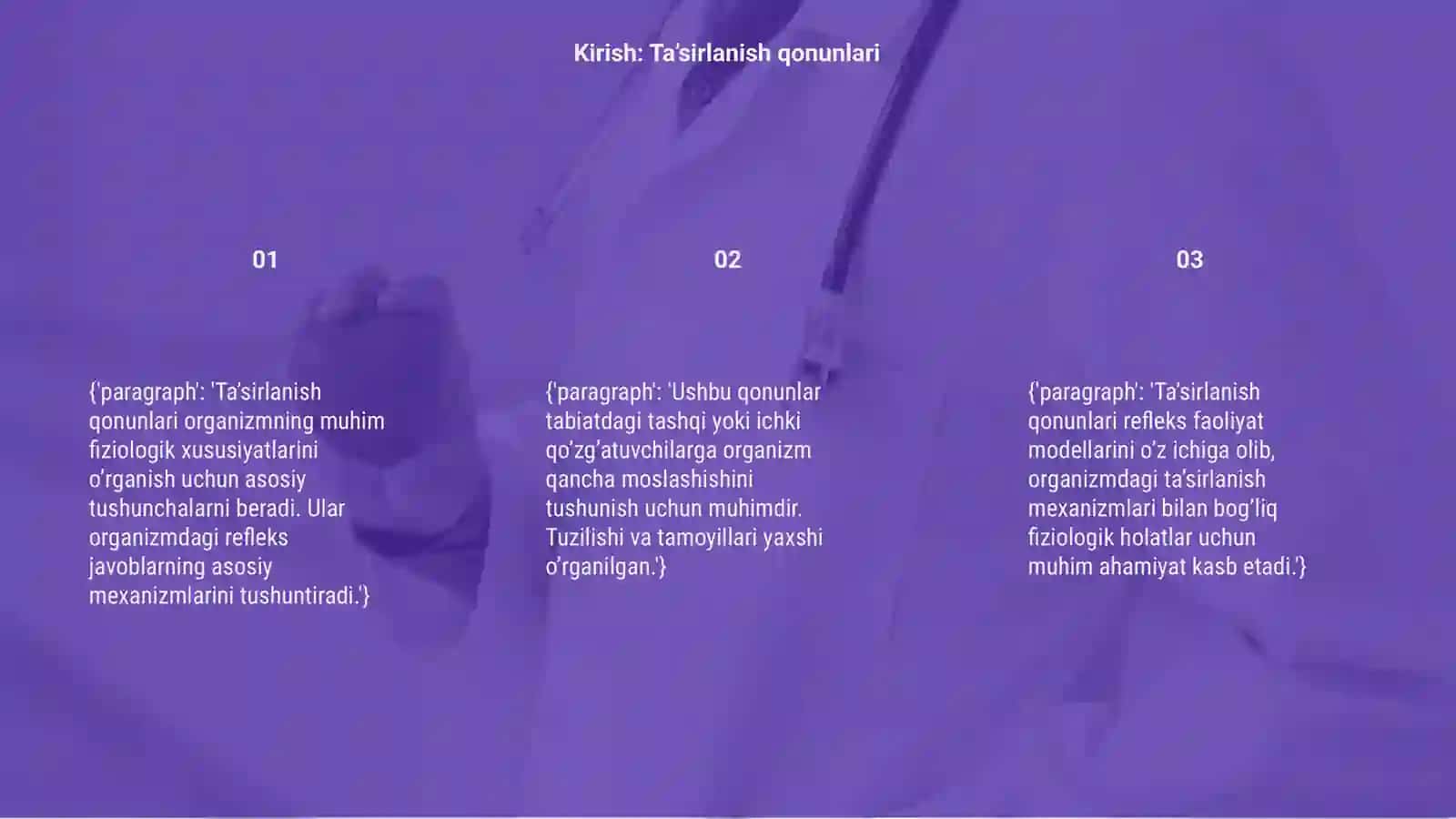 Normal Fiziologiya Ta’sirlanish qonunlari 3