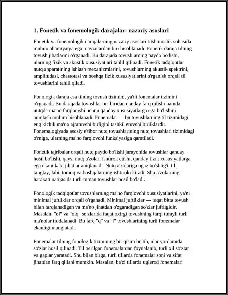 TYPOLOGY OF PHONETIC AND PHONEME LOGICAL LEVELS 3