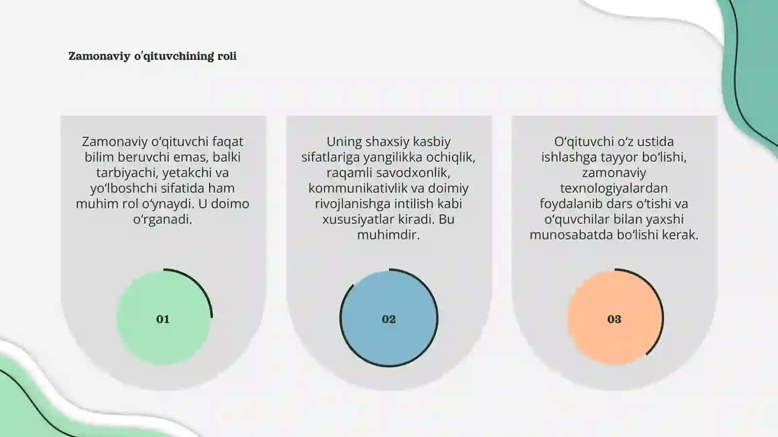 Zamonaviy oʻqituvchi va uning shaxsiy kasbiy sifatlari 3
