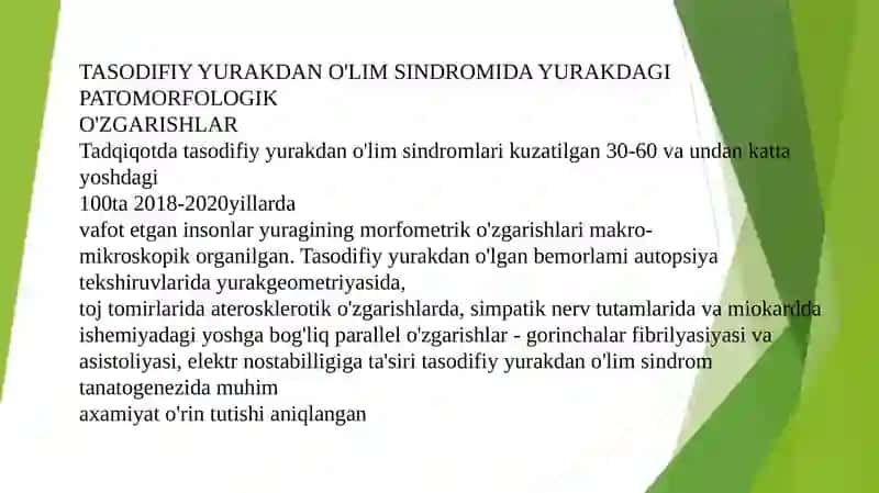 Tasodifiy yurakdan oʻlim sindromi 3