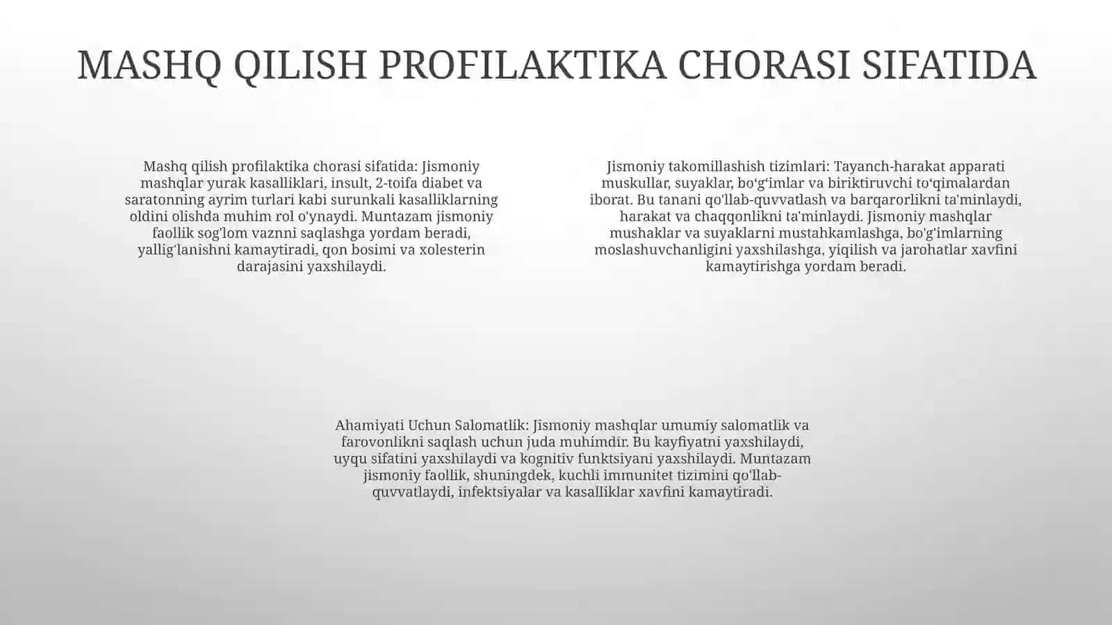 Jismoniy Takomillashish Sistemalari Va Ularni Salomatlik Uchun Ahamiyati 3