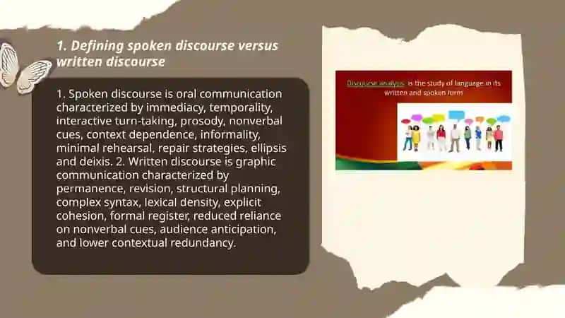 Main Differences between Spoken and Written Discourse 3