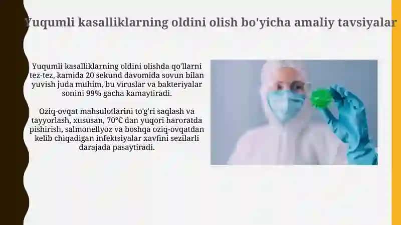 Infeksion nazorat va Infeksion havfsizlik 3