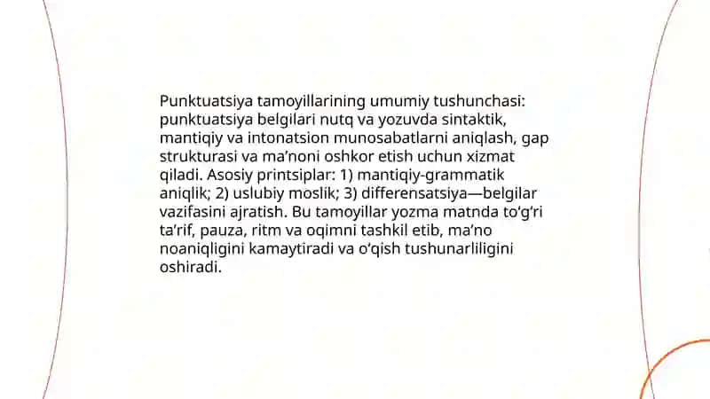 Oʻzbek tili punktuatsiyasining asosiy tamoyillari 3