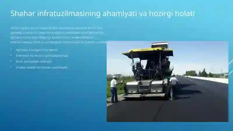 Shahar yo’llari va ko’chalarini ta’mirlash ishlari 3