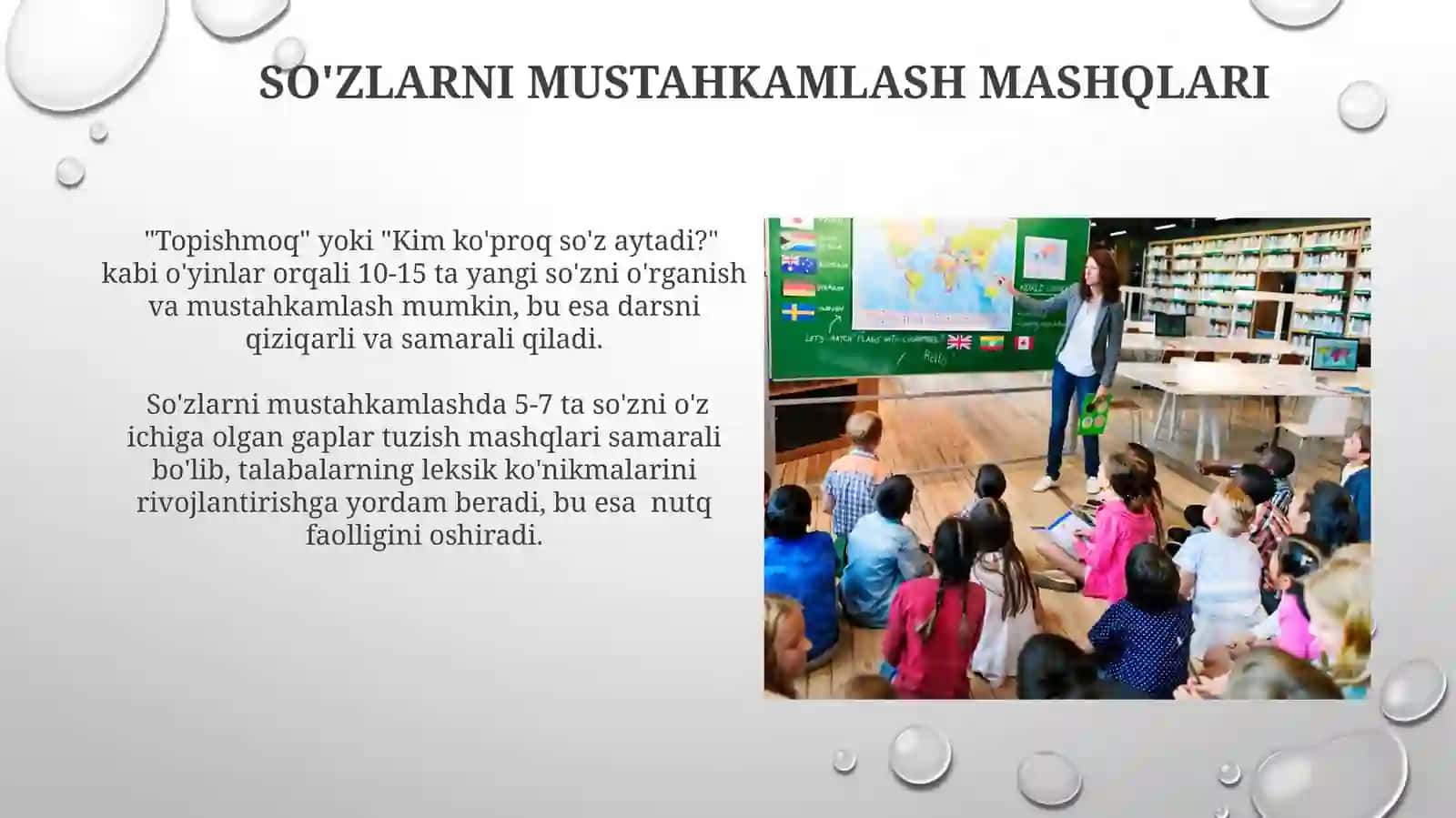 Savod o'rgatish darslarida lug'at ustida ishlash 3