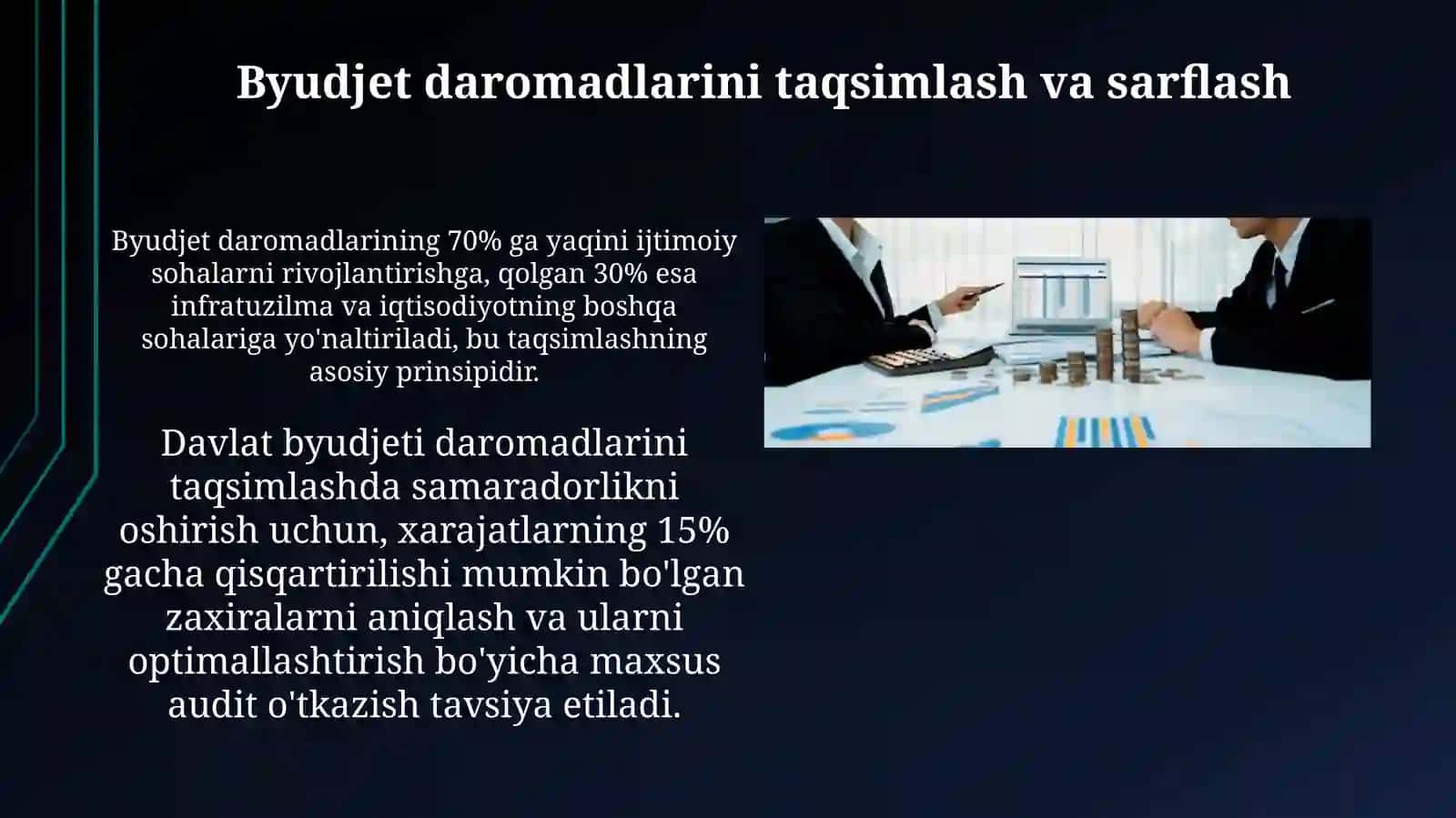 Budjet daromadlarining g‘azna ijrosini tashkil etish va boshqarish 3