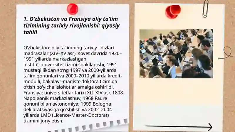 O‘zbekiston va Fransiya oliy taʼlim tizimi 3