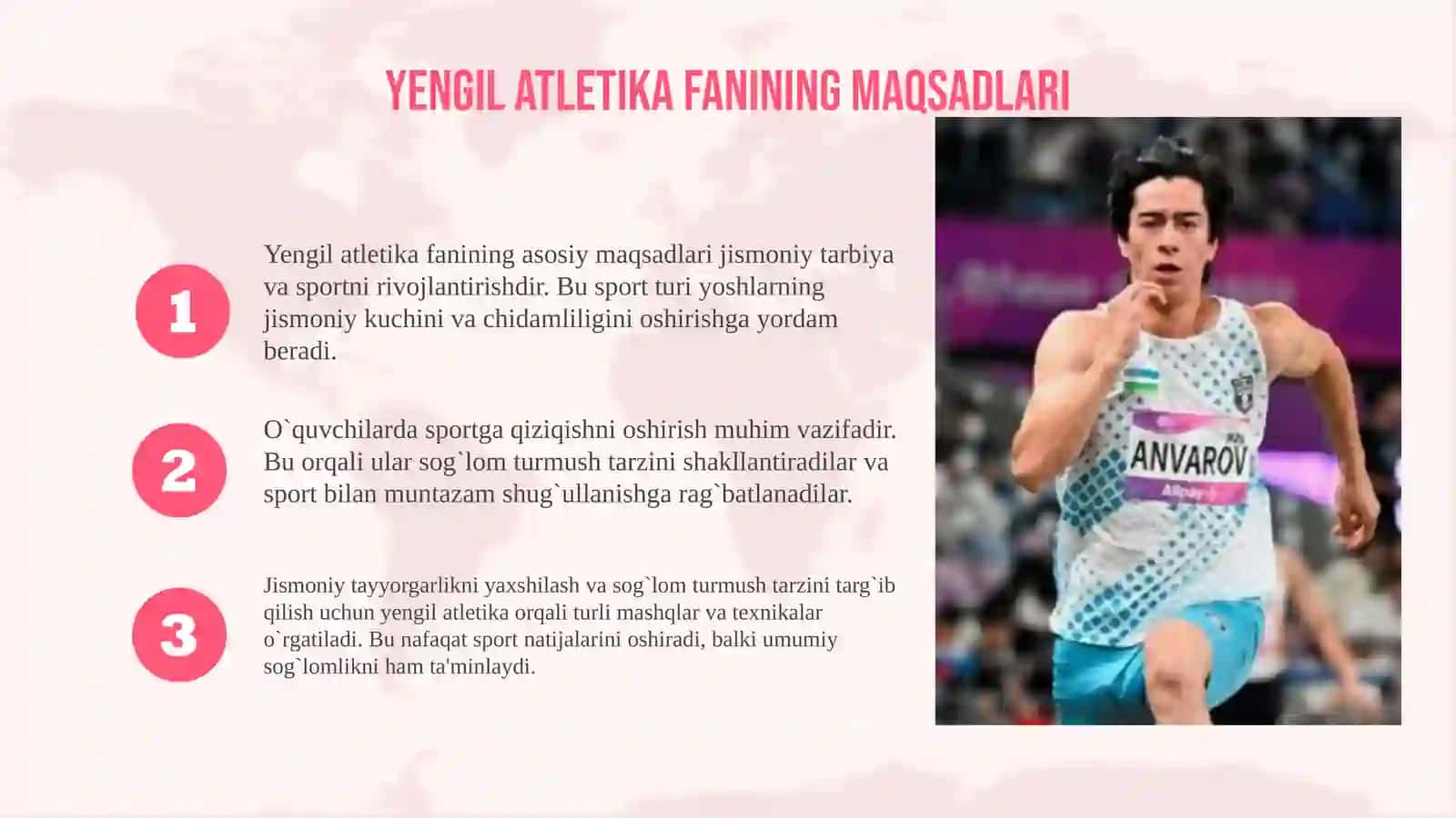 Yengil atletika va uni o'qitish metodikasi 3