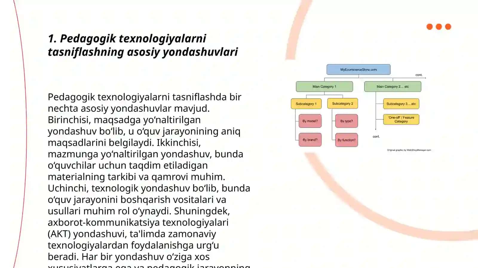 Pedagogik texnologiyalarni tasniflash 3