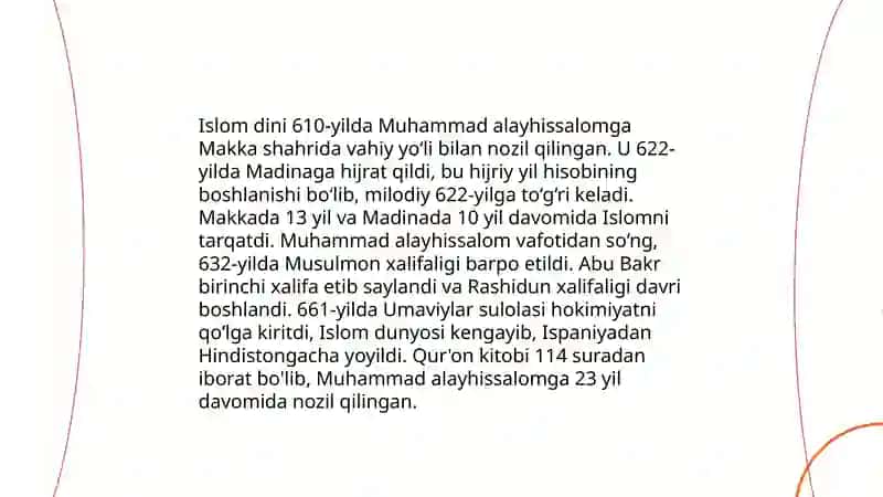 Islom oqimlari va yoʻnalishlarining paydo bolish sabablari va oqibatlari 3