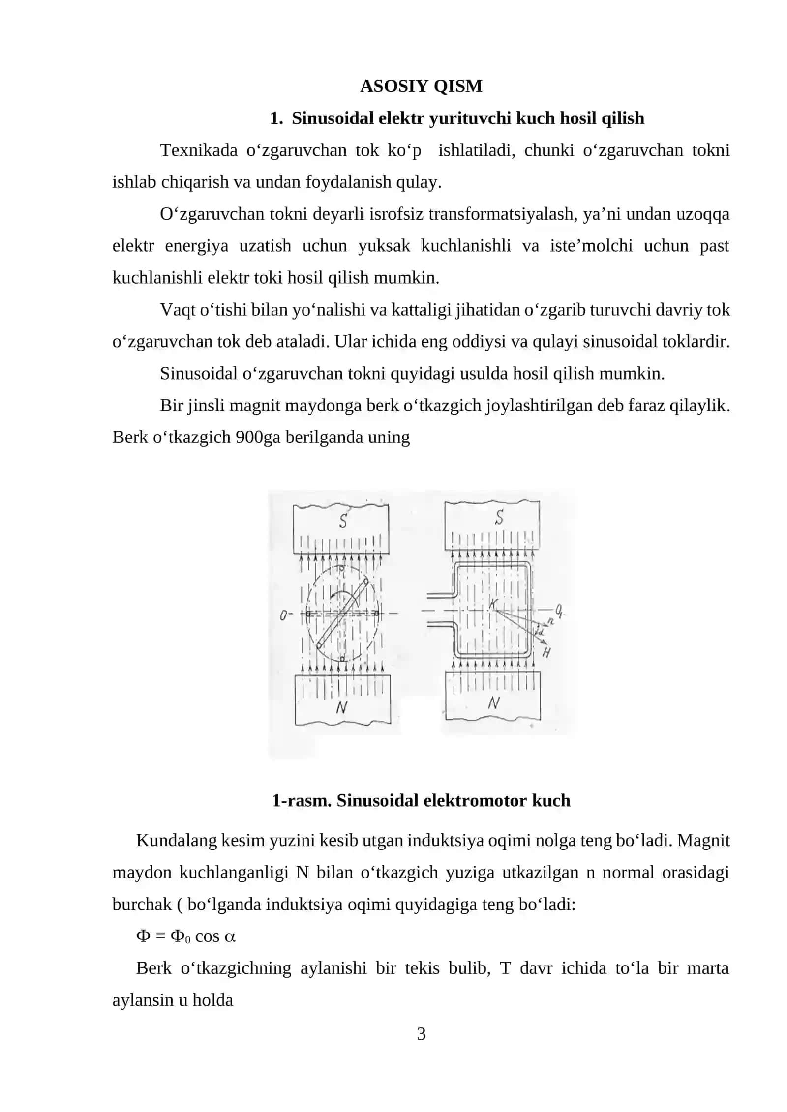 BIR FAZALI SINUSOIDAL TOK ZANJIRLARI VA ULARNI HISOBLASH 3