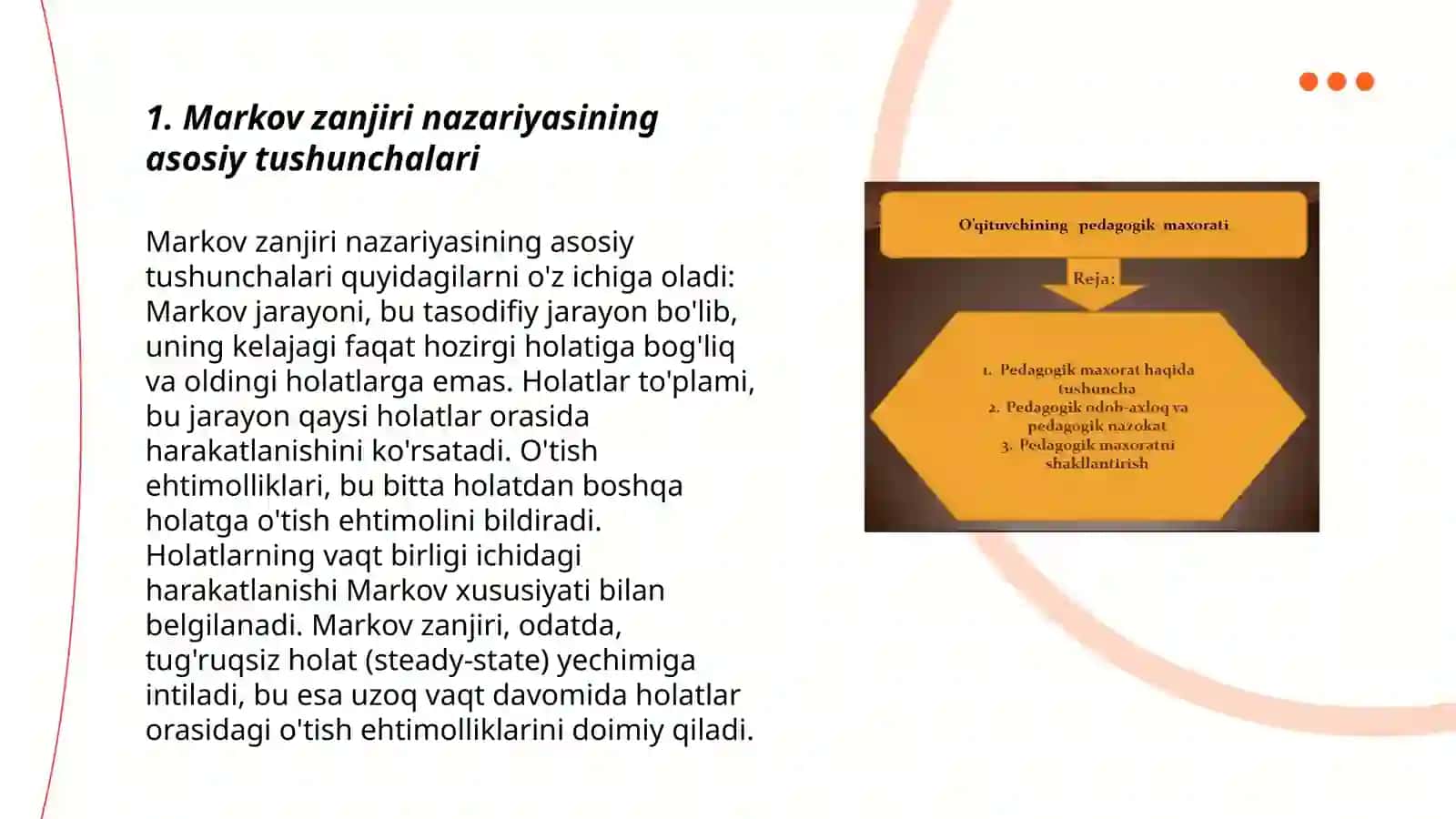 Markof zanjiri va uni qishloq xoʻjalik masalalarini yechishga qoʻllanilishi 3
