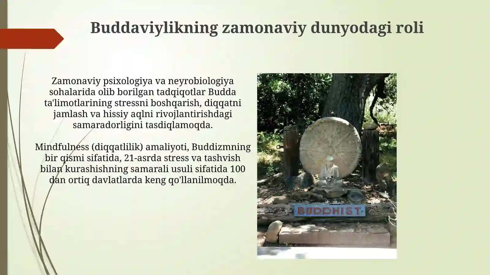 Buddizm dini tarixi va asosiy g'oyalari 3