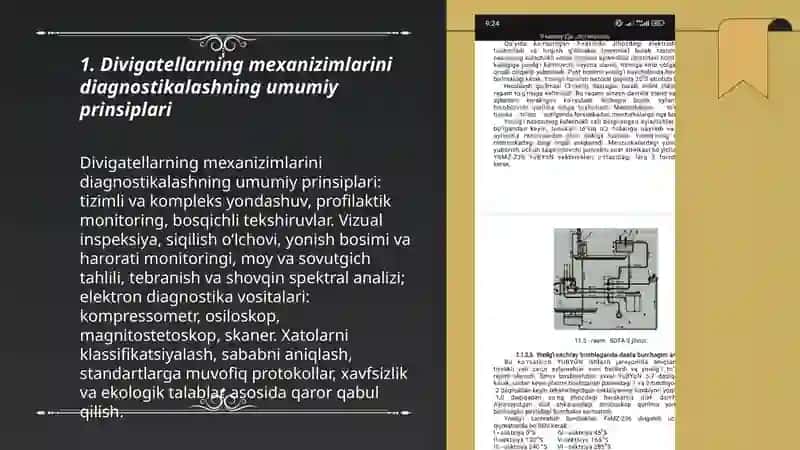 Divigatellarning mexanizimlarini diagnostikalash 3