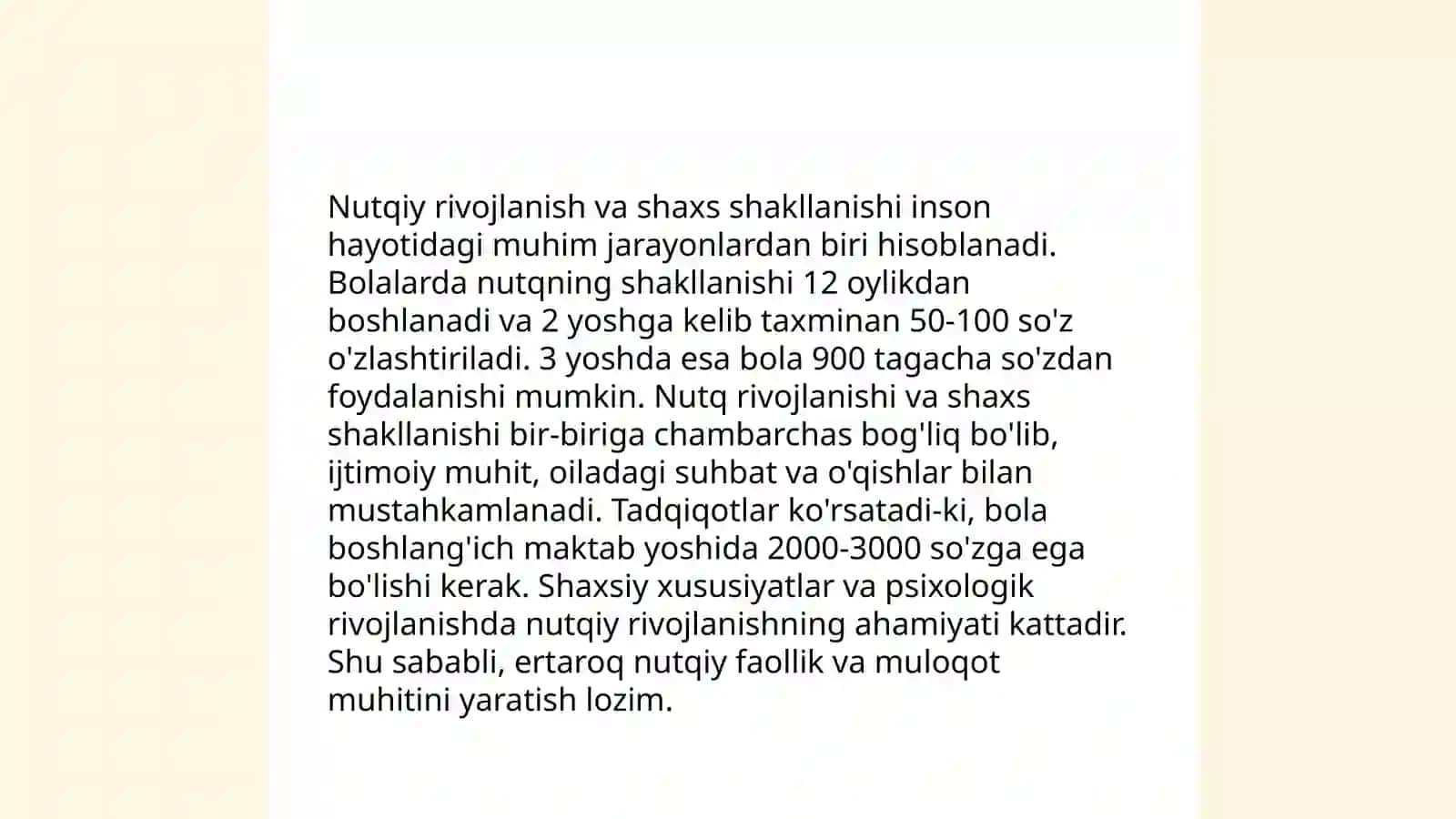 Nutqiy rivojlanish va shaxs shakllanishi 3