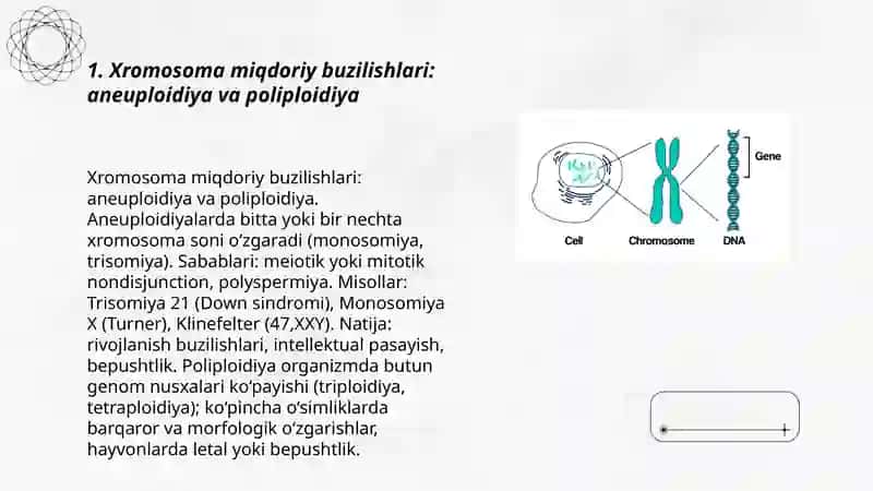 Xromosoma abberatsiyalari yoki qayta tuzilishlari 3