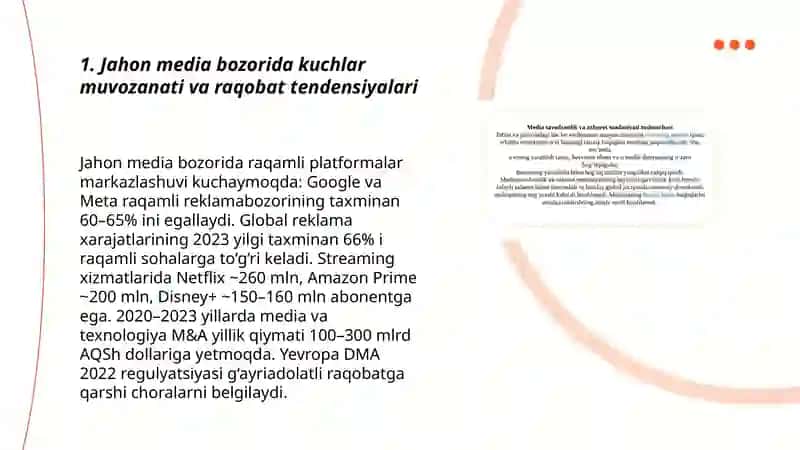 Bozorova Shaxinaning Mediasavodxonlik fanidan tayyorlagan taqdimoti 3