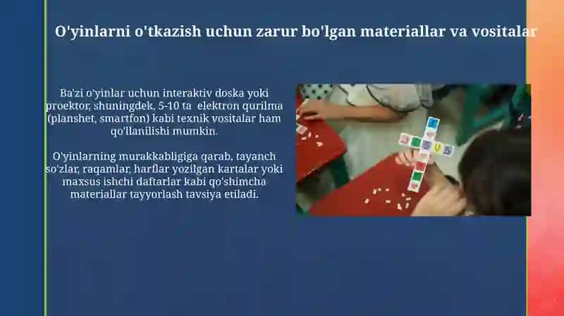 Harakatli o‘yinlarni darsni asosiy qismida mos tanlash va tahlil qilish 3