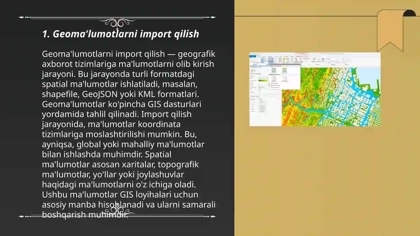 Geoma'lumotlarni import qilish 3